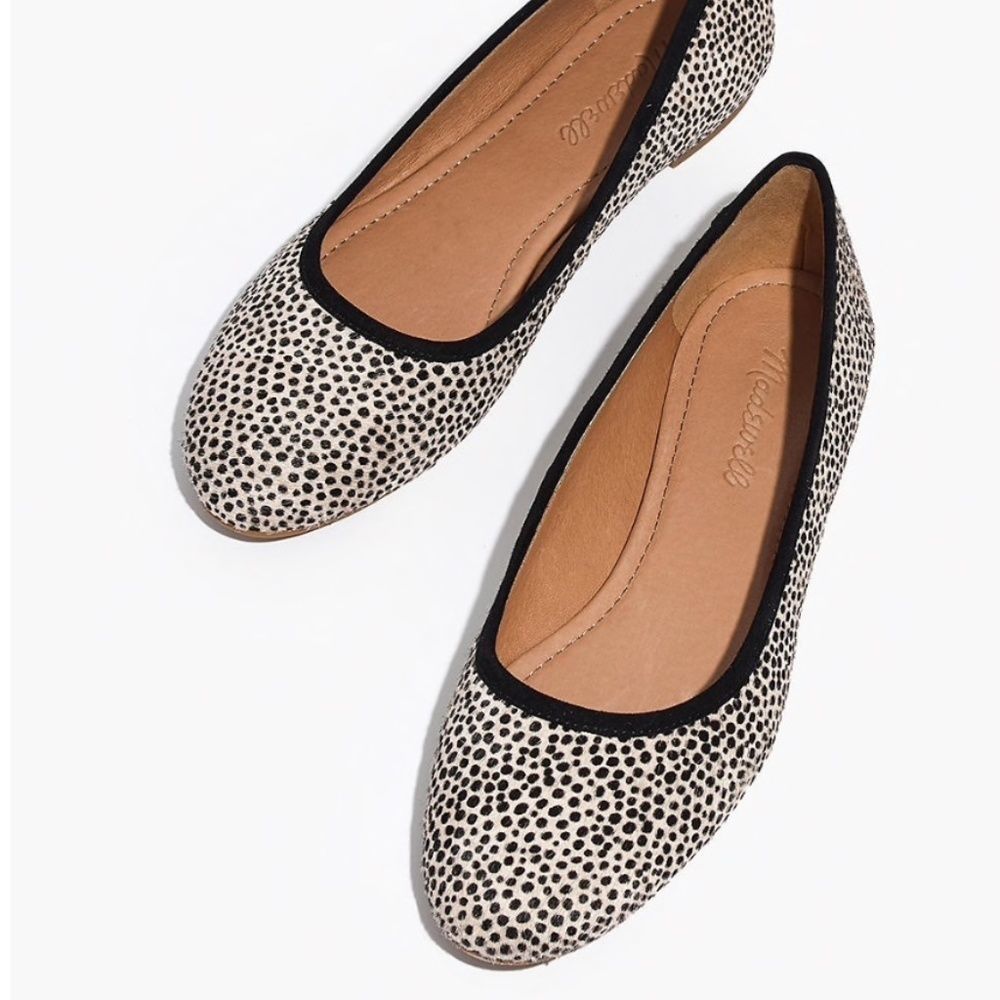 Madewell The Reid Ballet Flat Spotted Calf Hair
